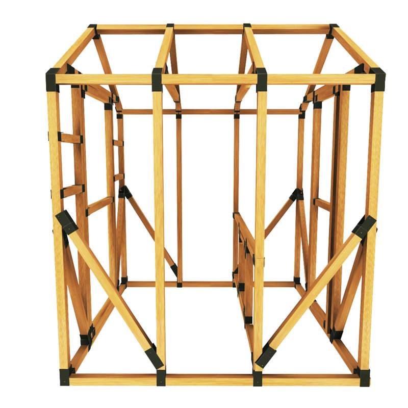 EZ Frames EZ Frame Chicken Coop And Run Kits 54 Square Feet Chicken Coop with Chicken Run